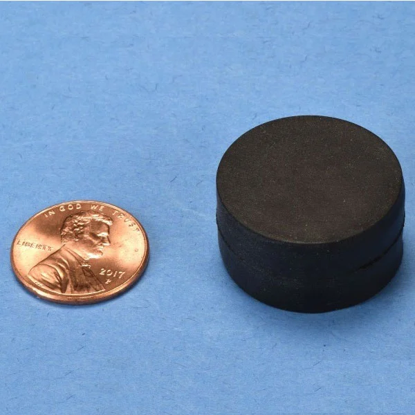 Ø1'' x 1/2'' waterproof neodymium disc magnets with plastic coating