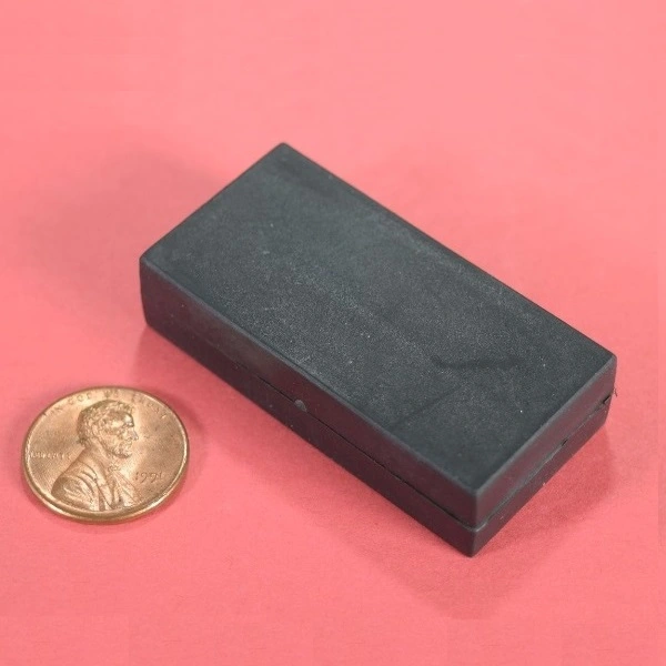 2” x 1” x 1/2” wapterproof rectangular neodymium magnets with plastic coating